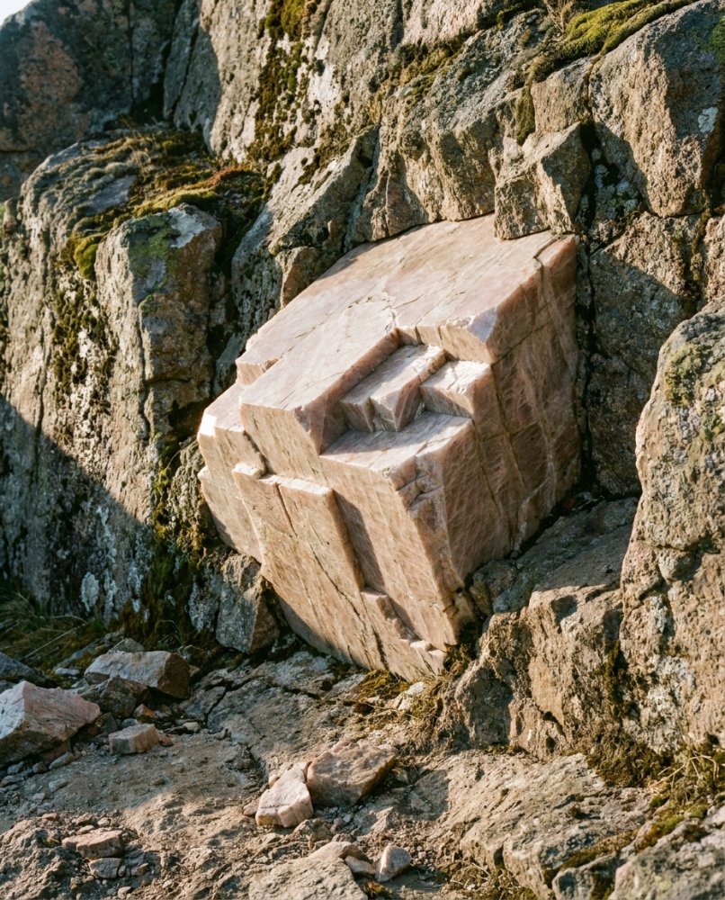 Naleziště živce – přírodní výskyt živcových minerálů v hornině před opracováním
