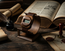 České dřevěné hodinky Universum H00509 Hruška