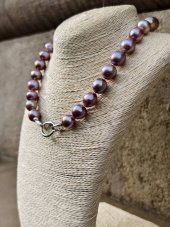 Perlový náhrdelník - Riečna perla AAA, Edison S0928