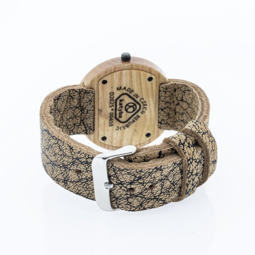 České drevené hodinky Orania H00459 Jasan