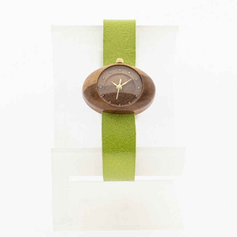 České dřevěné hodinky Oko H00494 Hruška