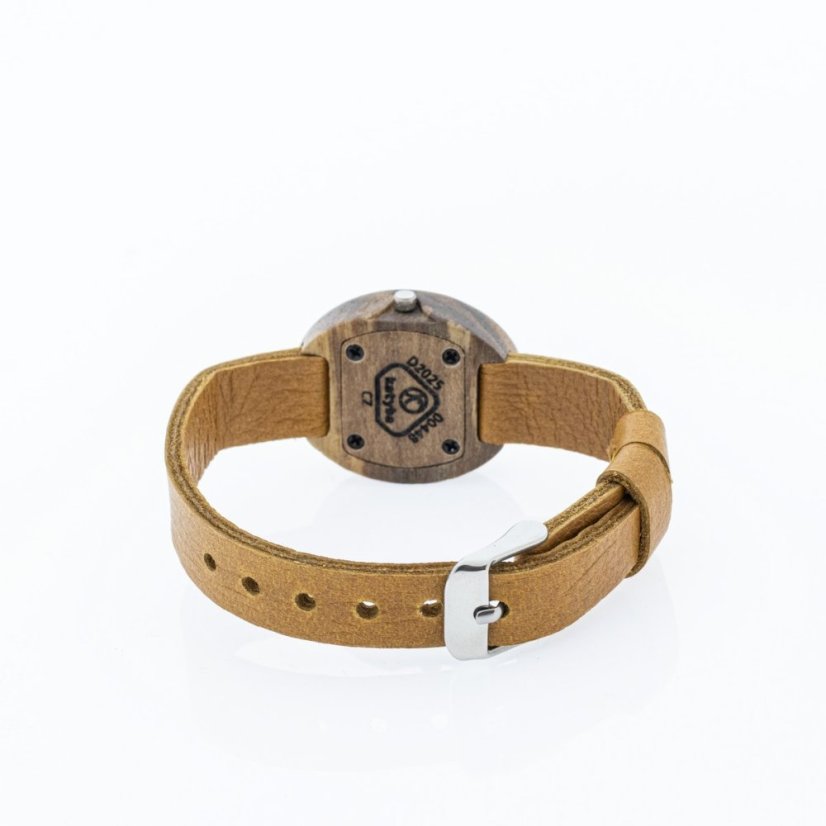 České drevené hodinky Empire H00448 Orech