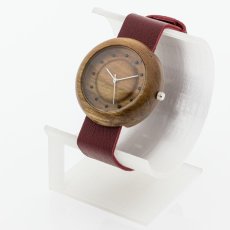 České dřevěné hodinky Jas H00533 Kaštan