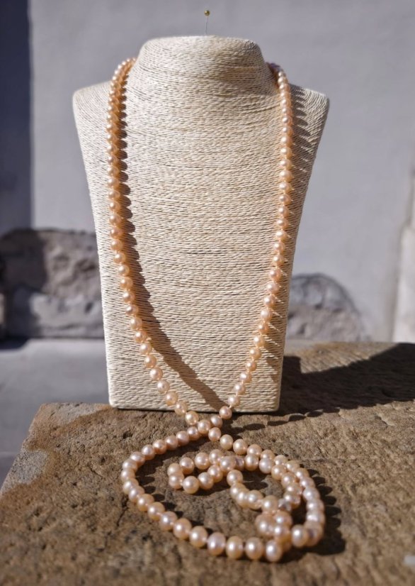 Náhrdelník perlový dlouhý - Coco Chanel 120 cm S0467