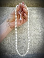 Sada perlová - Říční perla bílá 0,6 cm S0809