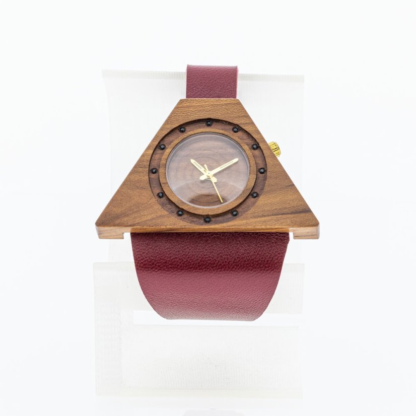 České dřevěné hodinky Lucerna H00140 Slivoň Bluma