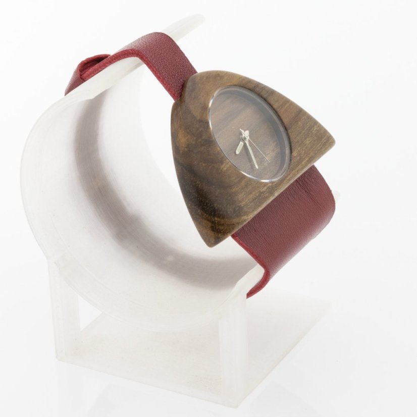 České drevené hodinky Orbit H00376 Orech