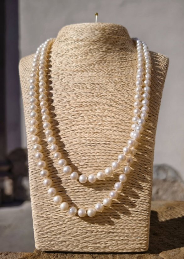 Náhrdelník perlový dlhý - Coco Chanel 120 cm  S0464