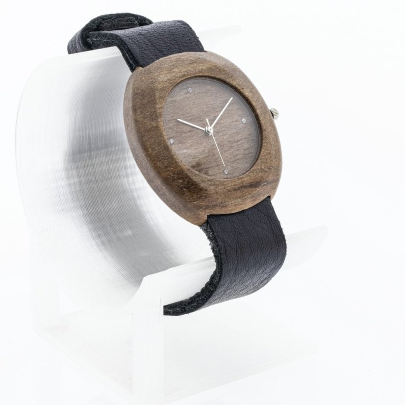 České dřevěné hodinky Club H00423 Ořech