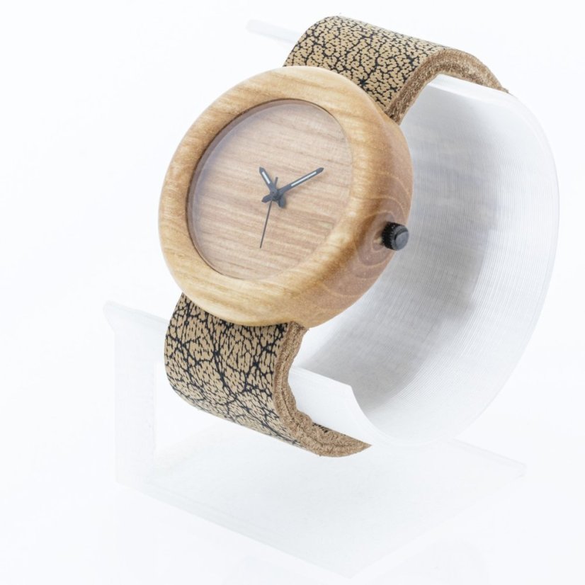 České drevené hodinky Orania H00459 Jasan