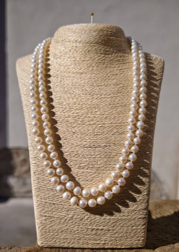 Náhrdelník perlový dlhý - Coco Chanel 120 cm  S0464