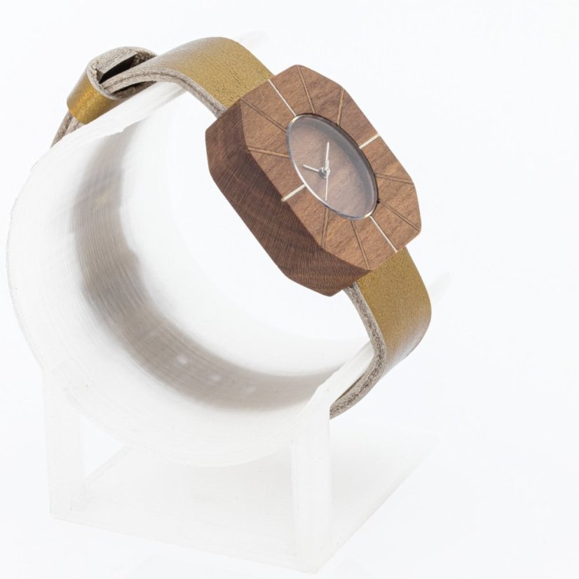 České drevené hodinky Art H00502 Hruška