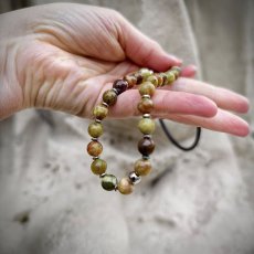 Náhrdelník minerální - Jaspis dračí krev a kůže S0670