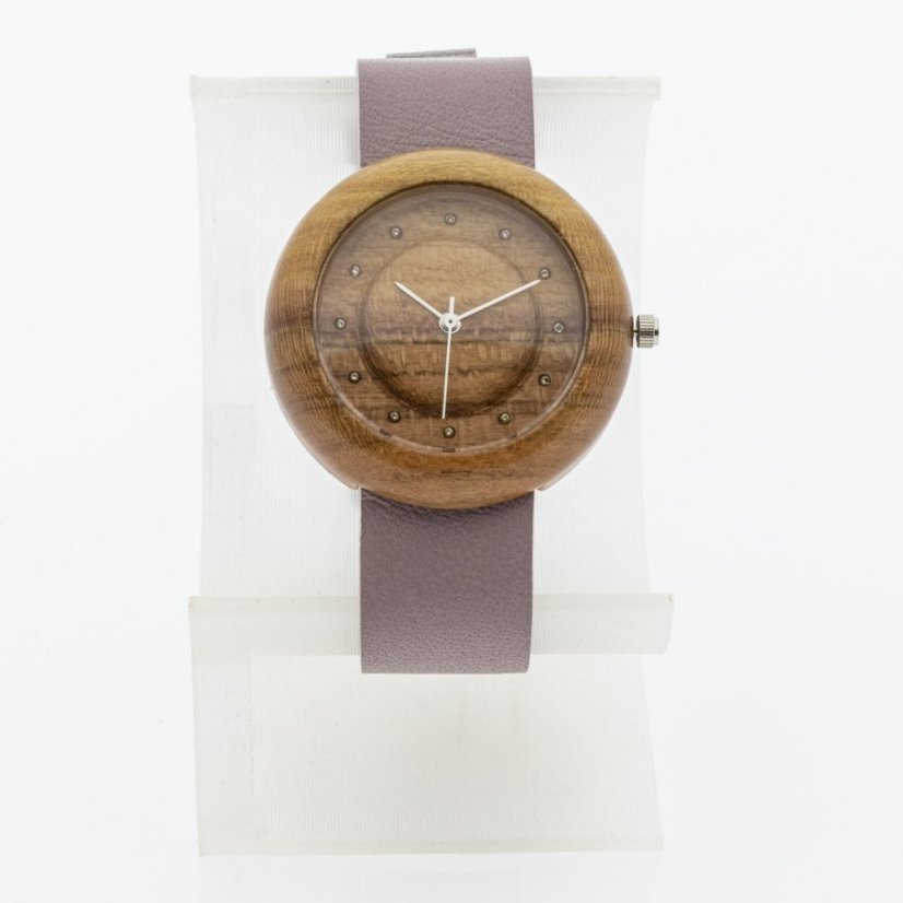 České dřevěné hodinky Jas H00531 Bluma