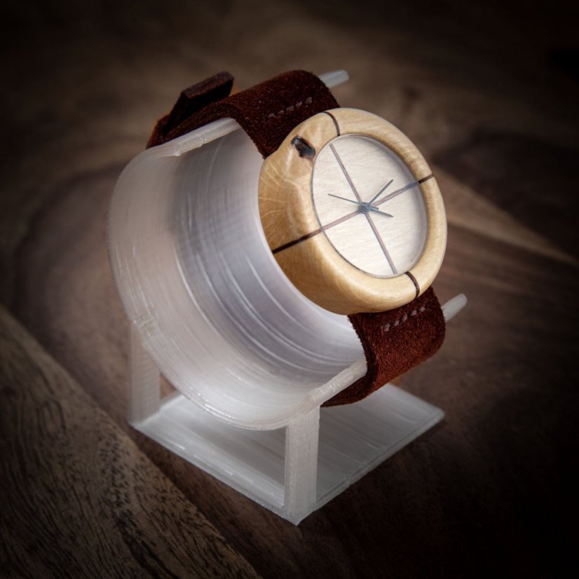 České drevené hodinky Orania H00134 Habr