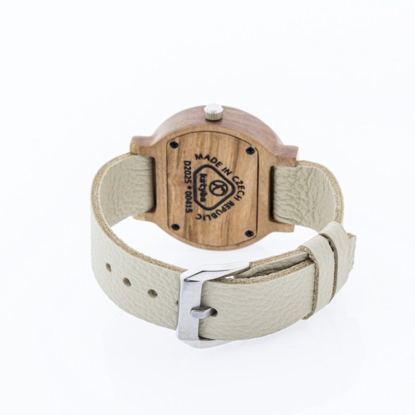 České dřevěné hodinky Scala H00415 Jabloň