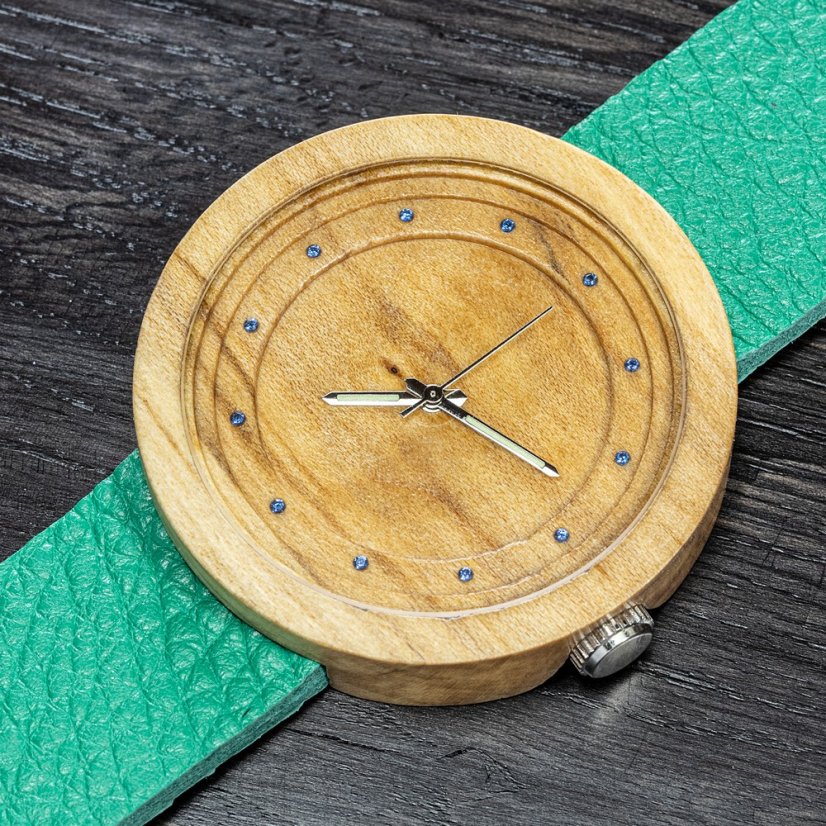 České drevené hodinky Excelsior H00395 Jabloň