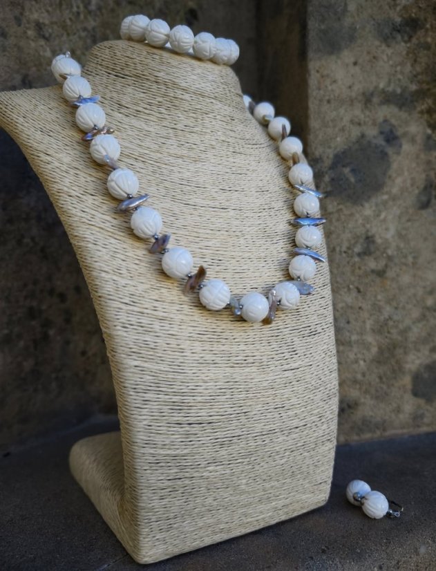 Sada minerální - Mušlovina s perlou S0783