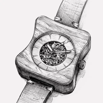 Edison Automat: Drevené hodinky, v ktorých vidíte čas tikať