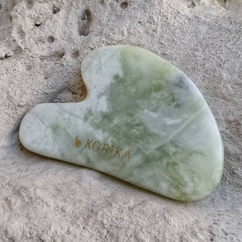 Masážní kámen -  Gua Sha - Jadeit SM0835