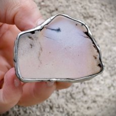 Autorská cínovaná brož - Chalcedonová Hora S0910