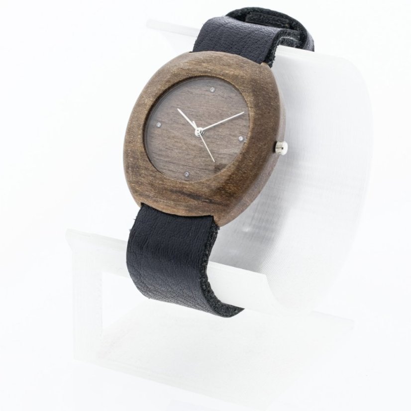 České dřevěné hodinky Club H00423 Ořech