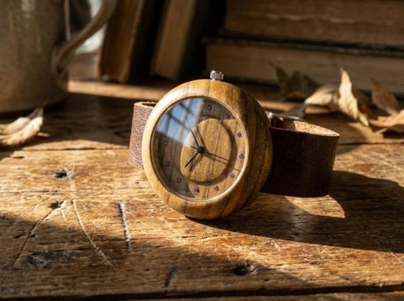 Drevené hodinky Jas – Višňa z Brna • č. 00532