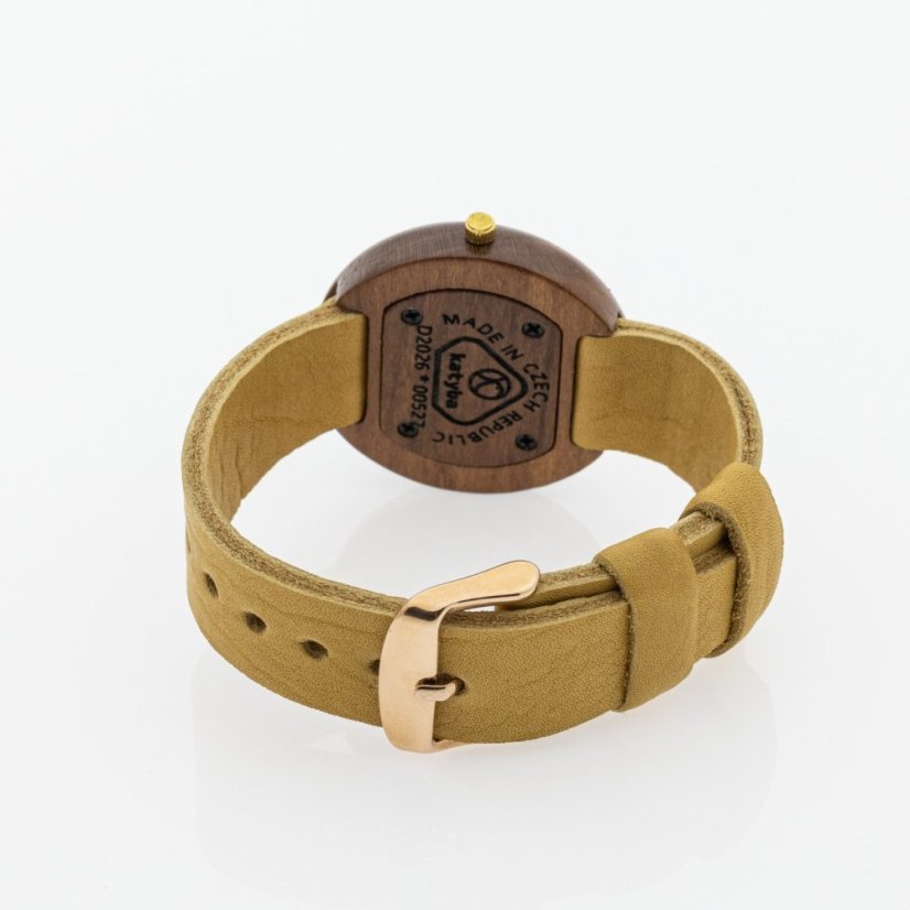 České dřevěné hodinky Jas H00527 Bluma