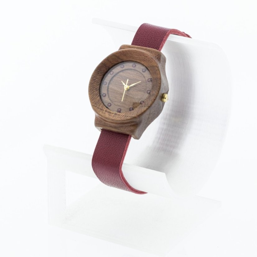 České drevené hodinky Union H00455 Slivoň Bluma