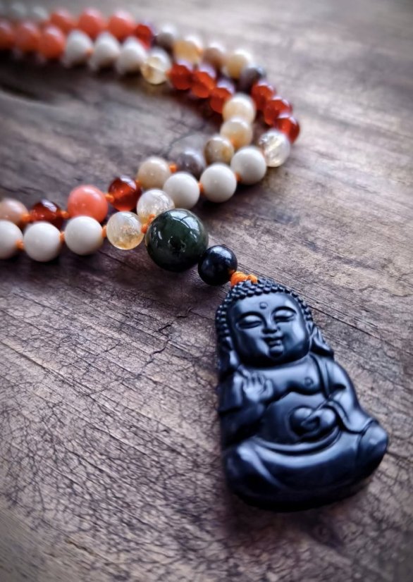 Náhrdelník - Boho Mala - Váš osobní šperk S0524