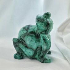 Surové minerály - Socha Malachit Žabák SM0857