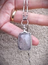 Autorský cínovaný náhrdelník -  Růženín S0907