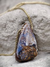 Náhrdelník minerálny — Opál Boulder S0403