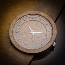 České drevené hodinky Excelsior H00386 Ořech