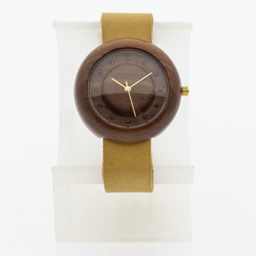 České dřevěné hodinky Jas H00527 Bluma