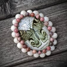 Autorská skleněná brož - Motýl S0830