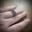 Prsten na gumičce - Hematit  S0183