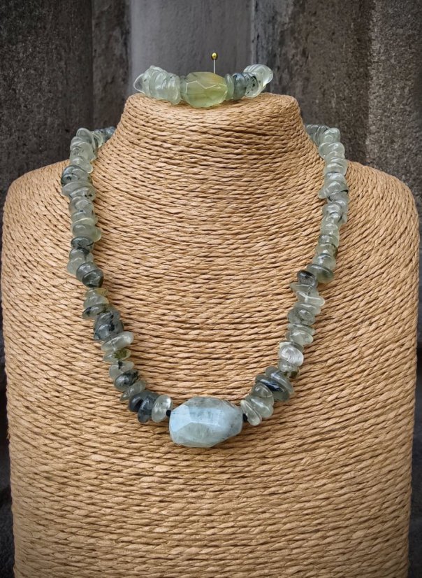 Sada minerální - Prehnit s epidotem S0824