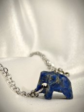 Náhrdelník minerální - Lapis lazuli sloník S0872