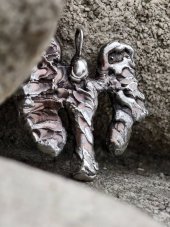 Autorský cínovaný náhrdelník -  Padlý Anděl - Váš ochránce S0908