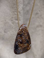 Náhrdelník minerálny — Opál Boulder S0403