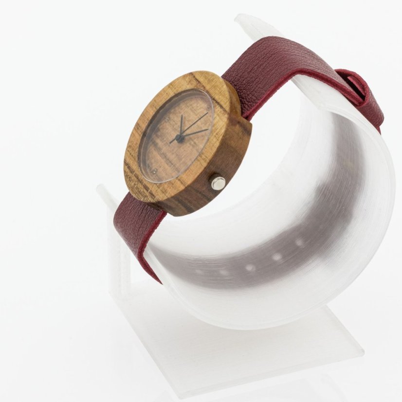 České dřevěné hodinky Alfa H00546 Bluma