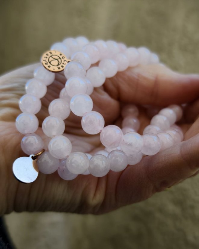 Náramok minerál - Růženín S0533