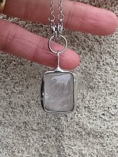 Autorský cínovaný náhrdelník -  Růženín S0906