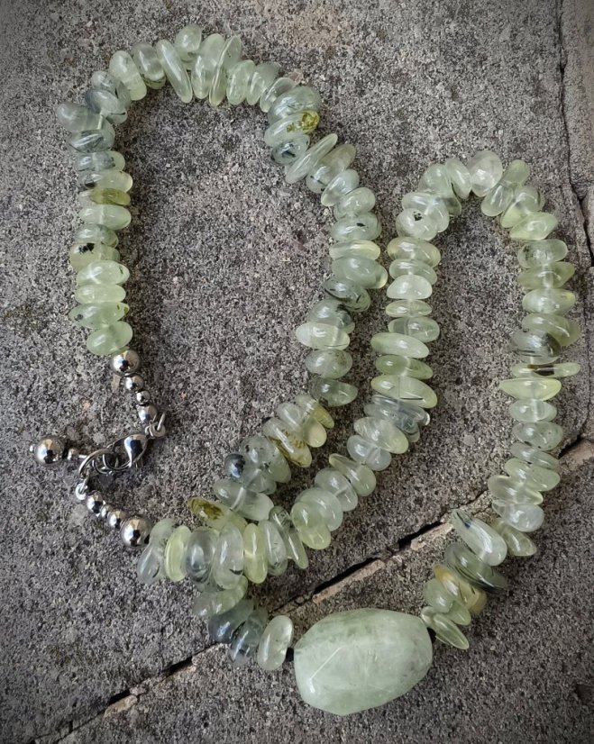 Sada minerální - Prehnit s epidotem S0824