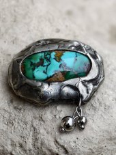 Autorská cínovaná brož - Fantasy Tyrkys S0361