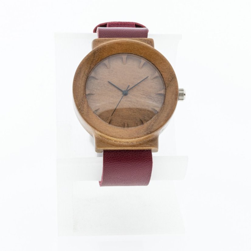 České dřevěné hodinky Scala H00411 Meruňka