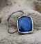 Autorský cínovaný náhrdelník - Lapis lazuli S0546