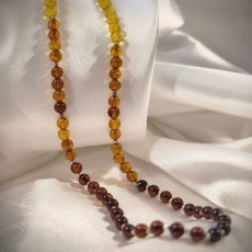 Náhrdelník - Jantar ve stříbře S0885