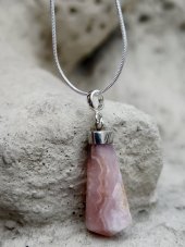 Náhrdelník minerální - Opál ružový S0532